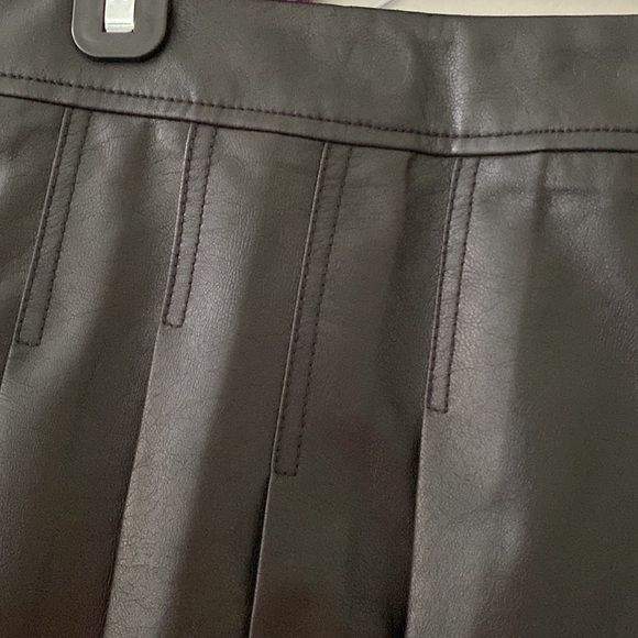 BCBG MaxAzria Shane faux leather pleated mini - Picture 2 of 5